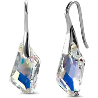 MYC Paris Silver Knight Örhängen - Silver och Shiny White