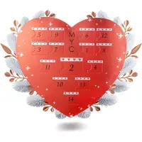 MYC Paris Surprise Heart Adventskalender - 14 juveler - Rose Gold och Crystal