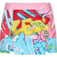 Philipp Plein Minikjol Bombning Graffiti