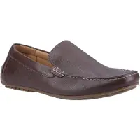 Hush puppies Ralph Leather Bruna båtskor för män