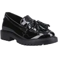 Hush puppies Abigail Patent Senior Flickors Svarta Mockasiner I Läder
