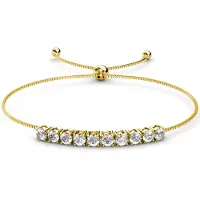MYC Paris Kristall Mia Armband - Guld och Kristall