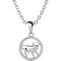 MYC Paris Taurus Zodiac Hängen - Silver och Kristall
