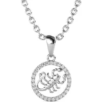 MYC Paris Scorpio Zodiac Hängen - Silver och Kristall