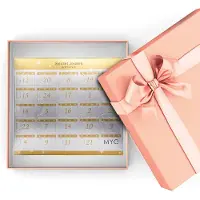 MYC Paris Adventskalender 12 juveler, 11 pärlor och 1 överraskning - roséguld och kristall