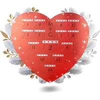 MYC Paris Surprise Heart Adventskalender - 14 juveler - Guld, Roseguld, Silver och Kristall