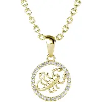 MYC Paris Scorpio Zodiac Hängen - Guld och Kristall