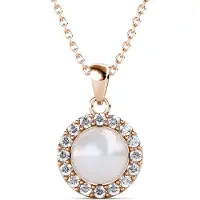 MYC Paris Circlet Pearl Hängen - Rose Gold och Crystal