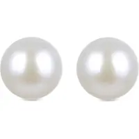Luxenter basic-örhängen i 925 sterling silver och vit pärla med rodiumpläterad yta