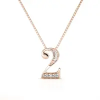 MYC Paris Nummer 2 Hängen - Rose Gold och Crystal