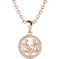 MYC Paris Gemini Zodiac Hängen - Rose Gold och Crystal