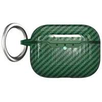 Mtp Products AirPods Pro 3 TPU-skal med Karbinhake - Kolfiber - Grön