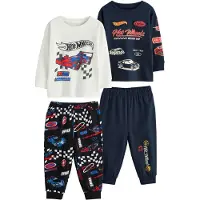 Next Pyjamas marinblå / röd / svart / off-white