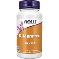 Now Foods, d-mannose, 1,500 mg, 60 veggie capsules (500 mg per capsule)