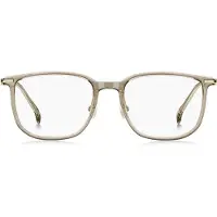 BOSS Beige-acetate optical frames with gold-tone temples