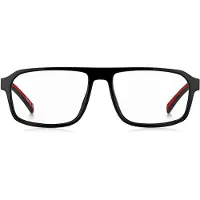 HUGO Black optical frames with red trims