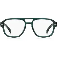 BOSS Green-acetate optical frames with double bridge