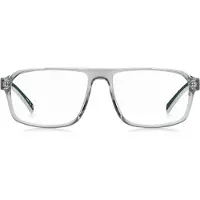 HUGO Transparent-acetate optical frames with green trims