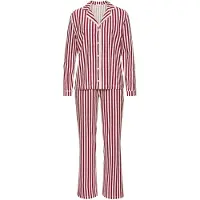 LASCANA Pyjamas röd / vinröd / vit