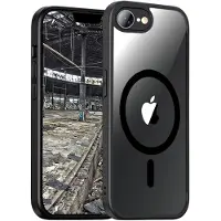 JT BERLIN Pankow Hybrid MagSafe Backcover Apple iPhone 17e, iPhone 16e Svart, Transparent Induktiv laddning, MagSafe-kompatibel, Stöttålig 11114