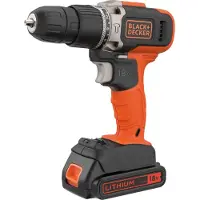 Black & Decker Skruvdragare/borr BCD001C1-QW; 18 V; 1x1,5 Ah batt. + laddare