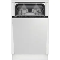 Beko BDIS38040Q, Helt integrerad, Slimline (45 cm), Röra, LCD, 1,3 m, 1,6 cm
