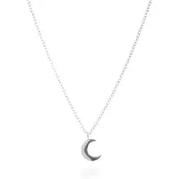Luxenter Halsband halvmåne tillverkat av 925 sterling silver med rodiumpläterad yta