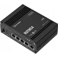 Teltonika RUTM54 - Trådlös router - WWAN 4-ports-switch - 1GbE, PPP - Wi-Fi 5 - Dubbelband - 5G, 4G, 3G - DIN-skenmonterbar, bordsmonterbar, väggmonterbar