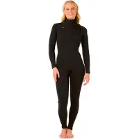 Rip Curl Dawn Patrol 4/3 Mm Våtdräkt I Neopren För Dam Med Långa ärmar Och Dragkedja I Bröstet