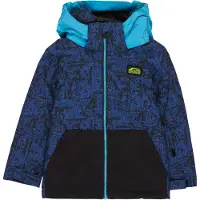 Quiksilver - Skidjackor barn - Little Mission Kids Jacket Rock And Roll True Black för Unisex - Barnstorlek 3 år - Marinblå