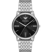 Giorgio Armani Emporio AR11600 Minimalistisk klocka med tre visare och datum för herrar