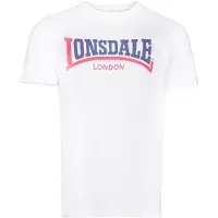 Lonsdale T-shirt 'Two Tone' blå / röd / vit