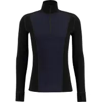 Ulvang Peak Map Half Zip, Underställ, Herr, Svart/Mörkblå