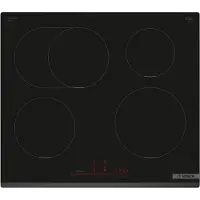 Bosch Serie | 6 PIF631HB1E - Induktionshäll - 4 kokplattor - Fördjupning - bredd: 56 cm - djup: 49 cm - ramlös - svart