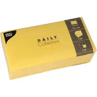 Papstar 89602, Gul, Textil, Torg, 240 mm, 240 mm, 150 styck