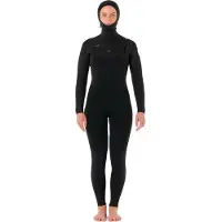 Rip Curl Dawn Patrol H 5/4 Mm Långärmad Våtdräkt Med Huva Och Dragkedja På Bröstet För Dam