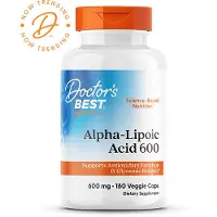 Doctors Best , Alpha-Lipoic Acid 600, 600 mg, 180 Veggie Caps