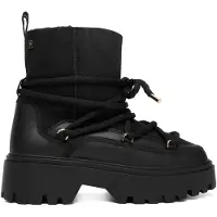 Tommy Hilfiger Leather TH Monogram Cleat Snow Boots