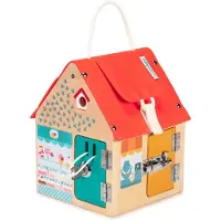 Lilliputiens Lilliputians Fox Burglar trämanipulerande hus med plankor