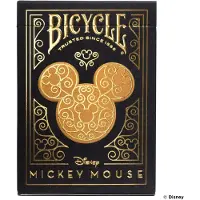 Disney: Bicycle(r) Black/Gold Mickey Playing Cards