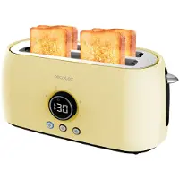 Cecotec Upprättstående Classictoast 15000 Gul Extra Dubbel Brödrost