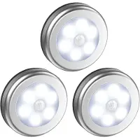 INF LED spotlights med rörelsesensor nattljus 3-pack Silver