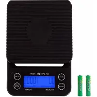 INF Digital köksvåg / kaffevåg 3 kg/0.1 g precision Svart