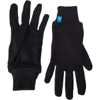 Odlo - Barns skidhandskar - Gloves Full Finger Active Warm Eco Kids Black för Unisex - Barnstorlek XS - Svart