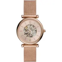 Fossil Klocka - - Automatisk - Rosé - Analog - Chic
