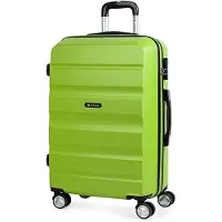 Itaca unisex. T71660-05 Pistachio 4 Wheel Travel Case T71660 -61x44x26cm (OSFA), Casual, Green, ABS / Polycarbonate