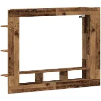 vidaXL TV-skåp Gammalt trä 152 x 22 x 113 cm Konstruerat trä