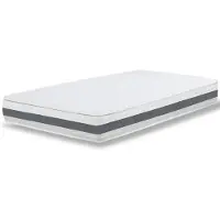 THE WHITE STONE Den Vita Stenen Pocketresårmadrass med minne 20 cm | Medelfast, formpassande, 150 x 190 cm vit