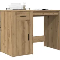 vidaXL Skrivbord artisan ek 100x49x75 cm konstruerat trä