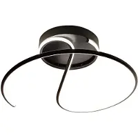 Milagro Lighting LED taklampa Delta , Svart, Vardagsrum / matsal, Metall, Modern, LED-taklampa